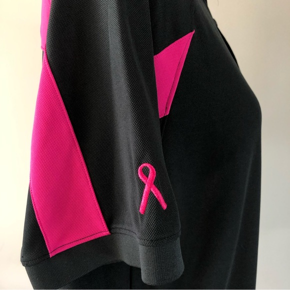 Women’s Under Armour Breast Cancer Awareness Polo shirt size M - Picture 3 of 10
